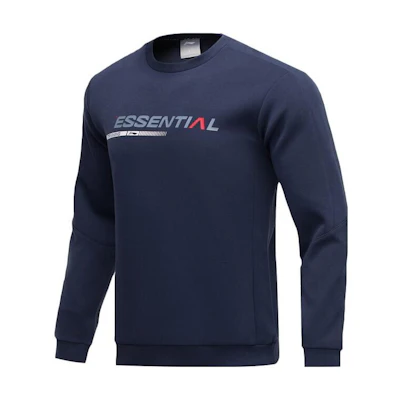 Li-Ning Training Series Pullover Sweatshirt Men’s Deep Blue Iris AWDR007-3