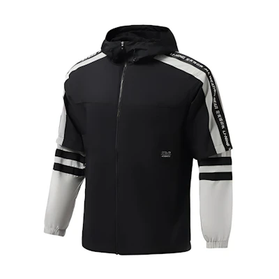 Li-Ning Training Series Relaxed Fit Breathable Sports Hoodie Jacket Black AFDR355-1