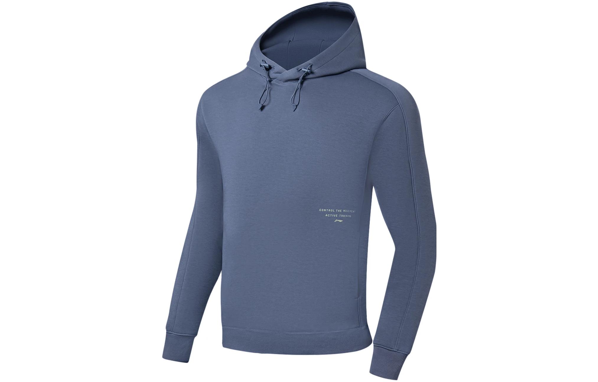 Li-Ning Training Series Unisex Antibacterial Hoodie - Light Blue AWDSF89-3