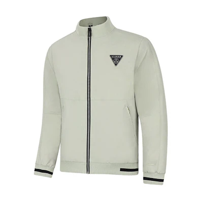Li-Ning Training Series Water-Resistant Logo Badge Jacket Taupe Gray AJDT703-1