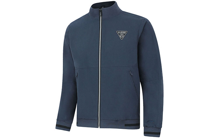 Li-Ning Training Series Water-Resistant Logo Jacket Outer Space Blue AJDT703-2