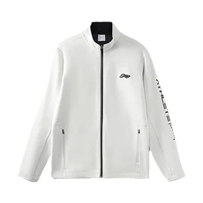 Li-Ning Training Series White Logo Print High-Neck Zip Jacket for Men AWDR313-4
