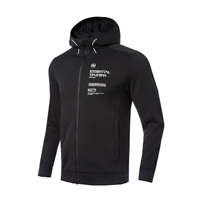 Li-Ning Training Series Zip Hoodie Jacket in New Standard Black AWDQ469-1