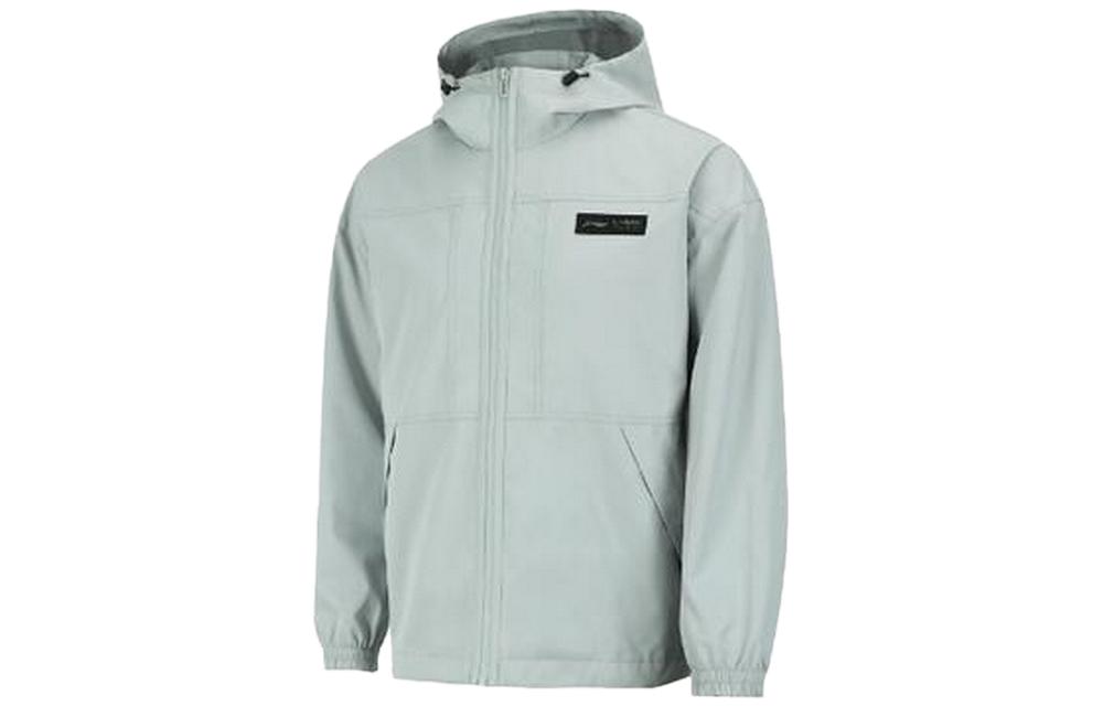 Li-Ning Training Series Zip Hoodie Jacket in Solid Brick Gray AFDR399-5