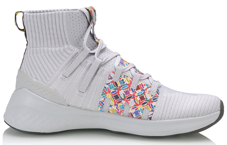 Order Sepatu Latihan Li-Ning High-Top 'Abu-abu' AFPQ009-3