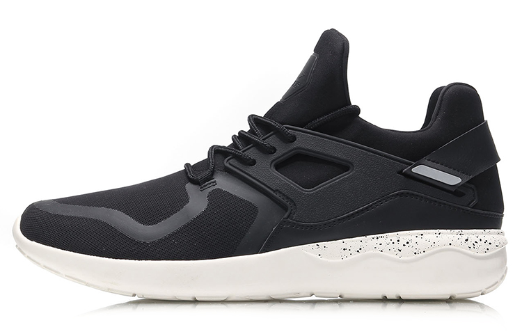 Li-Ning Trend 'Reflective Breathable Low-Top Running Black and White' AGLM087-4