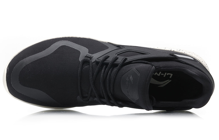 Lookbook Li-Ning Trend ''Reflektierend Atmungsaktiv Low-Top Laufen Schwarz Weiß'' AGLM087-4