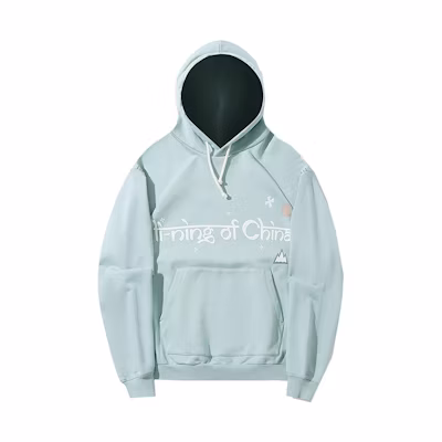 Li-Ning Trend Series Letter Fleece Sweatshirt Unisex Stone Blue-Gray AWDT687-4