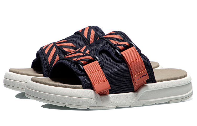 Lookbook Li-Ning Trend Slipper ''Blauw Rood'' AGAR013-1