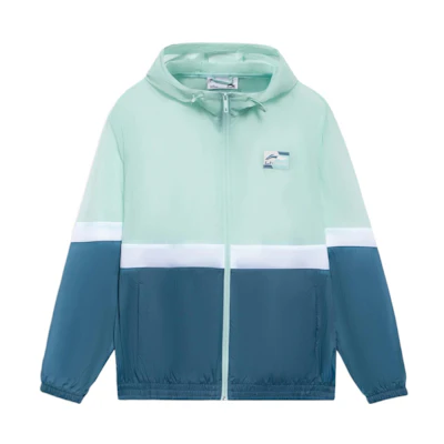 Li-Ning Trendy Series Colorblock Logo Hoodie Jacket Men Dark Teal拼color AFDS309-4