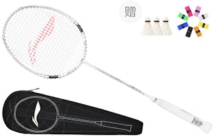 Li-Ning Turbocharging 7D Badminton Racket White - Lightweight, Durable, Offensive AYPQ018-1 Li-Ning Turbocharging 7D Badminton Racket White - Lightweight, Durable, Offensive AYPQ018-1