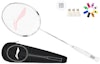 Buy Li-Ning Turbocharging 7D Badminton Racket White - Lightweight, Durable, Offensive AYPQ018-1