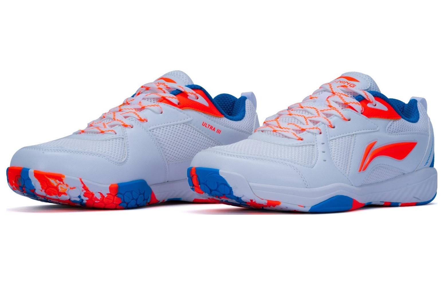 Lookbook Li-Ning Ultra 3 Low 'Blanco Azul Rojo' AYTS069-1