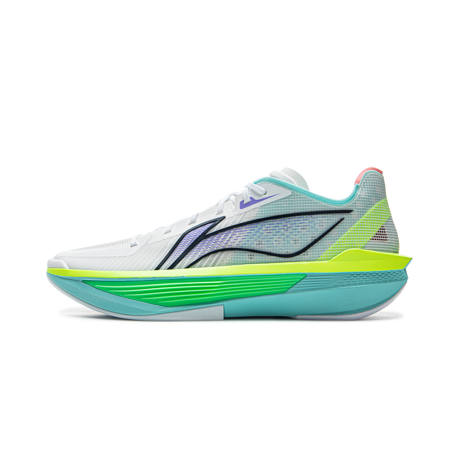 Li-Ning Ultra Light 2025 Low-Top Basketball Shoes White Green Spring Tech ABAV007-8