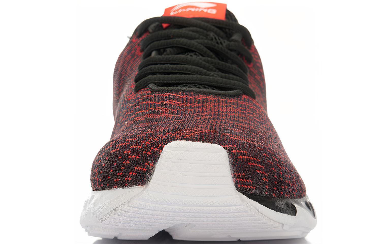 Shop Li-Ning Ultra Light Chaussures Running Tricot Doux ''Noir Rouge'' ARBP099-1