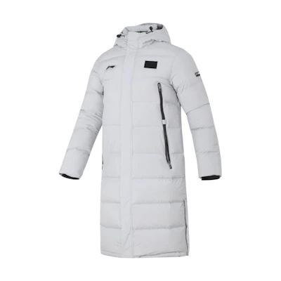 Li-Ning Unisex Badminton Series Overcoat - Coin Gray Down Jacket. AYMT123-3
