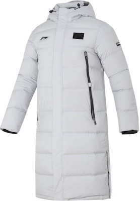 Li-Ning Unisex Badminton Series Overcoat - Coin Gray Down Jacket. AYMT123-3 Order Li-Ning Unisex Badminton Series Overcoat - Coin Gray Down Jacket. AYMT123-3