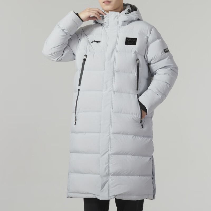 Lookbook Li-Ning Unisex Jaket Bulutangkis Series Overcoat - Coin Gray Down. AYMT123-3