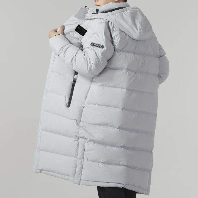 Shop Li-Ning Unisex Jaket Bulutangkis Series Overcoat - Coin Gray Down. AYMT123-3