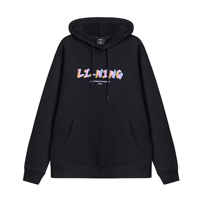Li-Ning Unisex Black Casual Knit Sports Sweatshirt AWDTE01-1