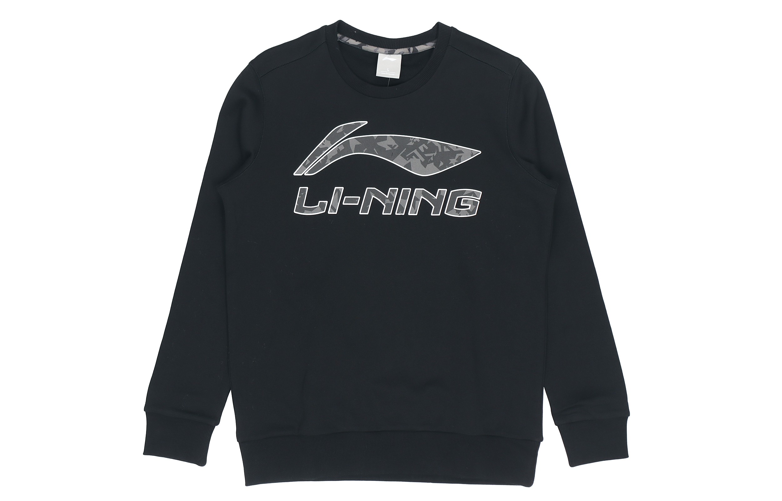 Li-Ning Unisex Black Casual Pullover Sports Sweatshirt AWDRB33-2
