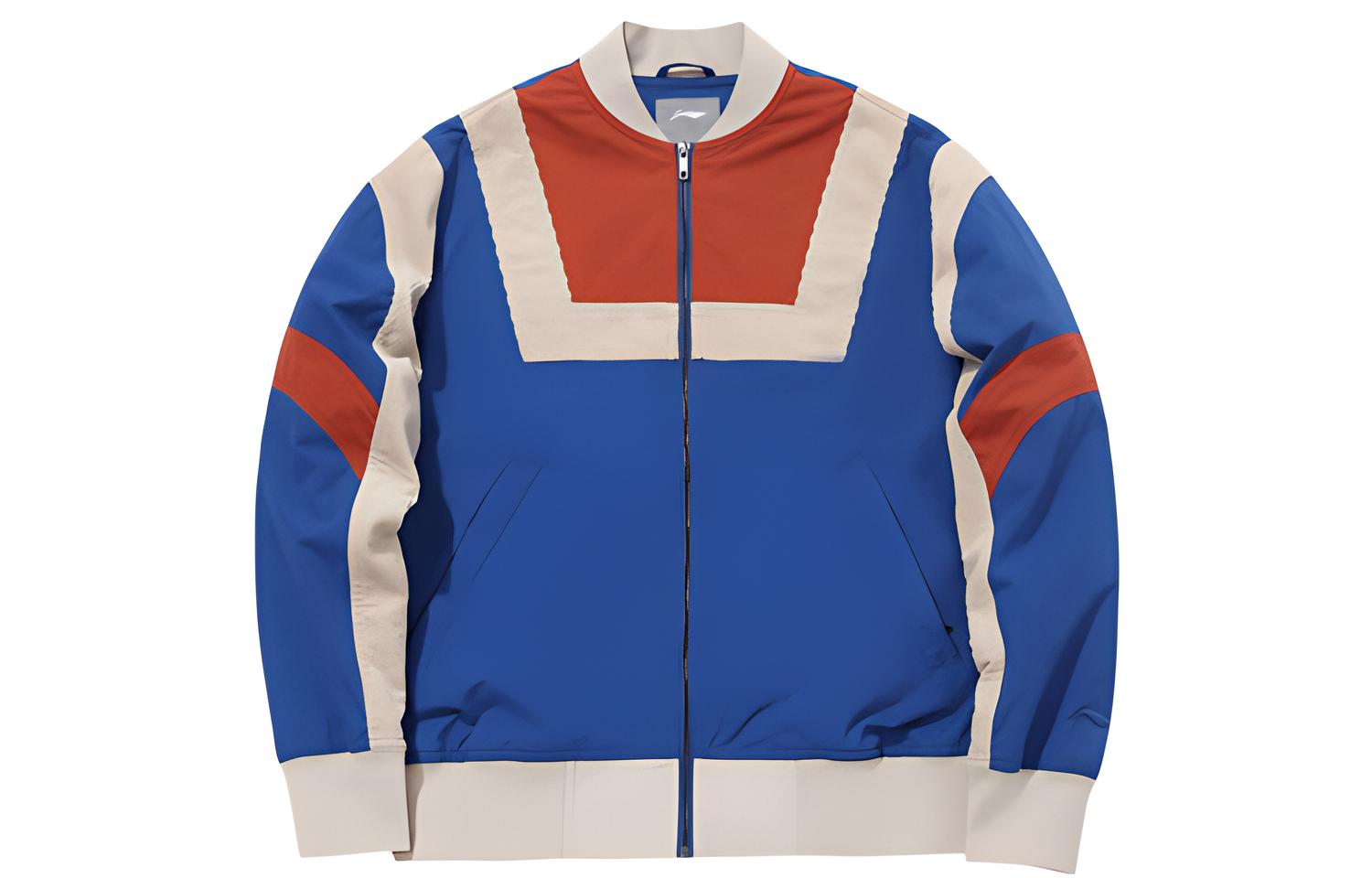 Li-Ning Unisex Blue Stand Collar Casual Sports Jacket AJDQ430-2