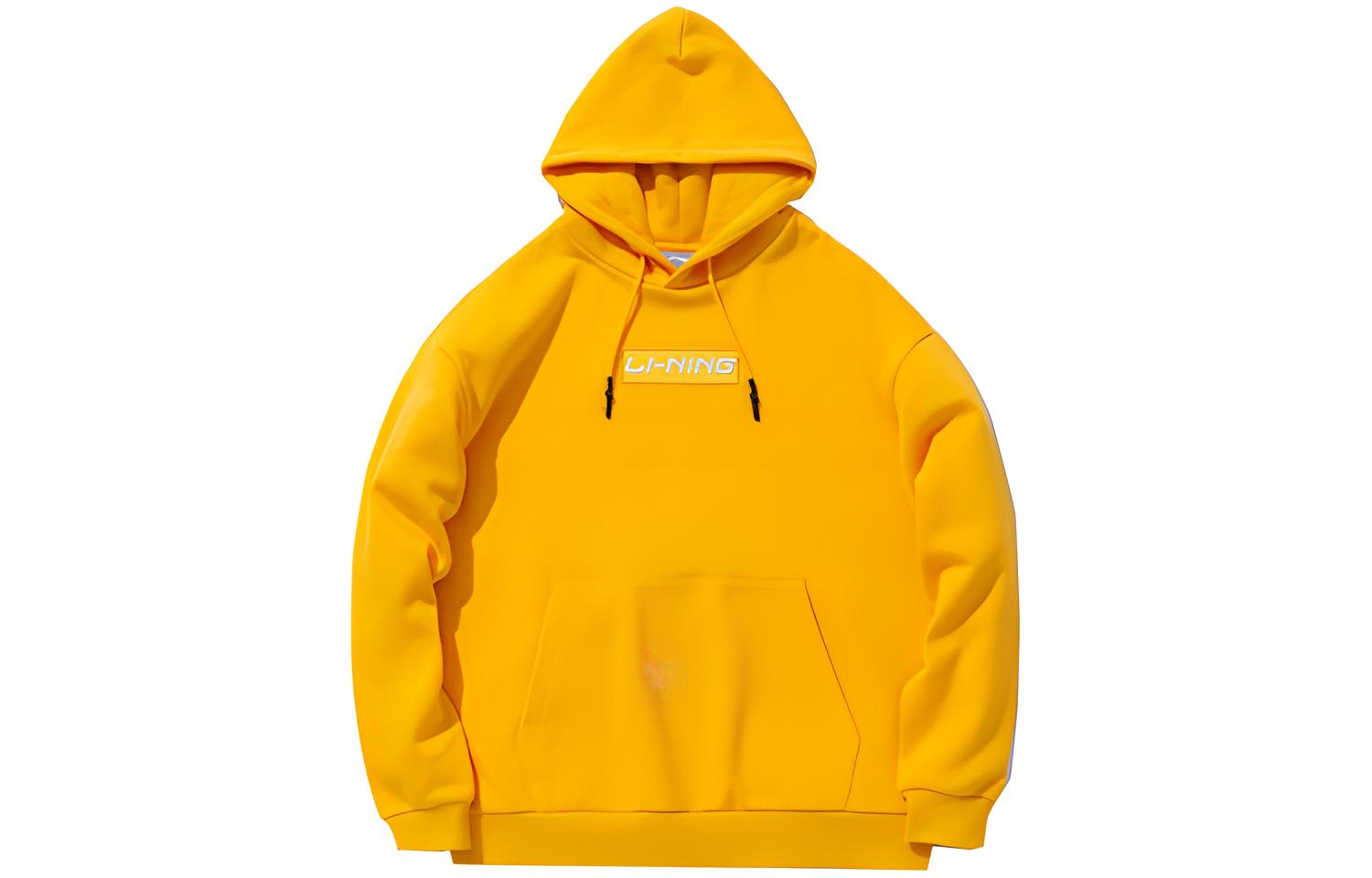 Li-Ning Unisex Casual Pullover Sweatshirt - Oil Yellow AWDP714-9