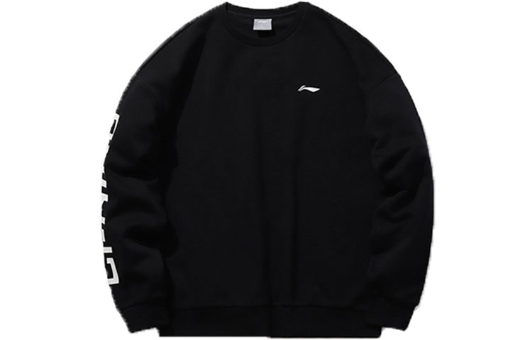 Li-Ning Unisex Crewneck Oversized Pullover Sweatshirt Black/White AWDP932-6