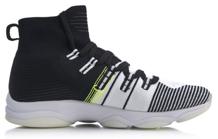 Order Li-Ning Kasut Latihan Tinggi Uniseks Hitam/Putih AFJP027-2