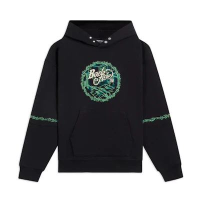 Li-Ning Unisex Hoodie Black - Anti-Wave Series with Solid Pattern Print AWDS643-6