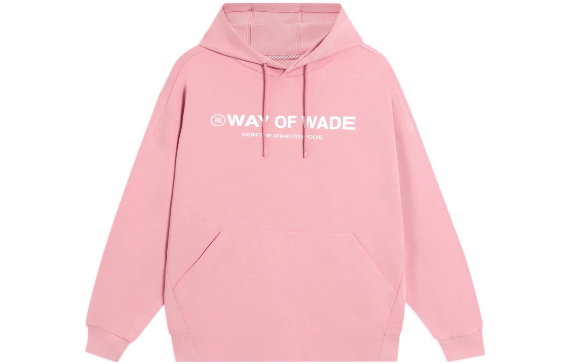 Li-Ning Unisex Letter Graphic Pullover Sweatshirt Soft Mist Pink AWDS809-6