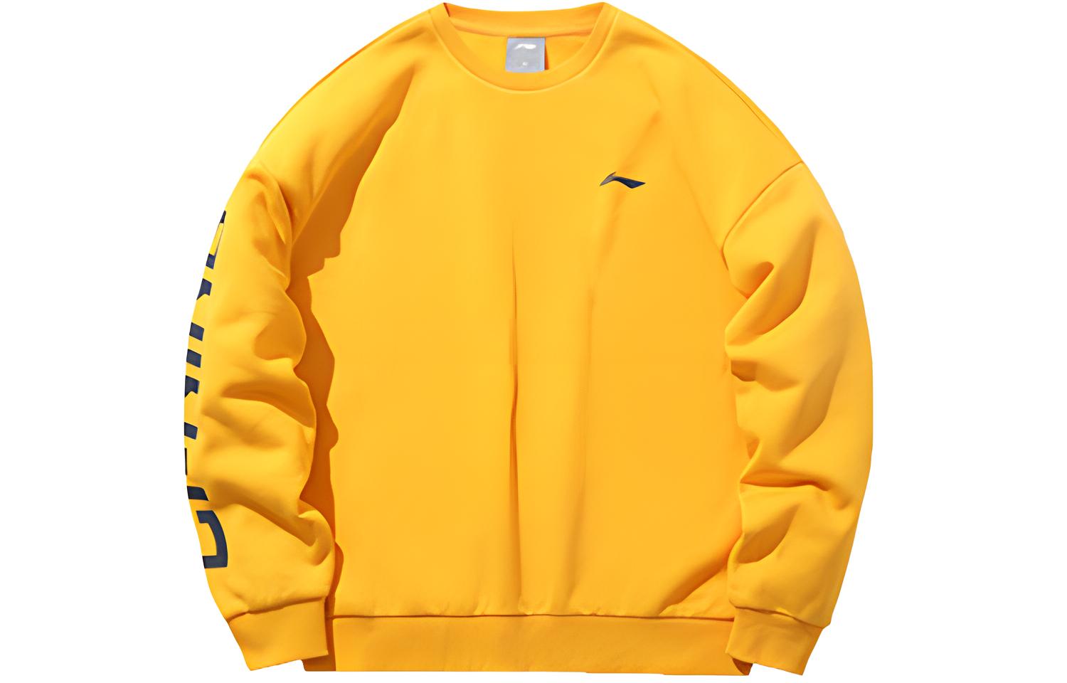 Li-Ning Unisex Long Sleeve Crewneck Sweatshirt Yellow AWDP932-4