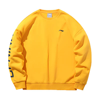 Li-Ning Unisex Long Sleeve Crewneck Sweatshirt Yellow AWDP932-4