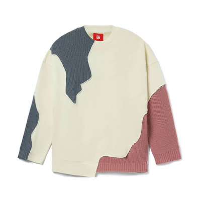 Li-Ning Unisex Patchwork Colorblock Sweatshirt Cloud Apricot AWDR737-4