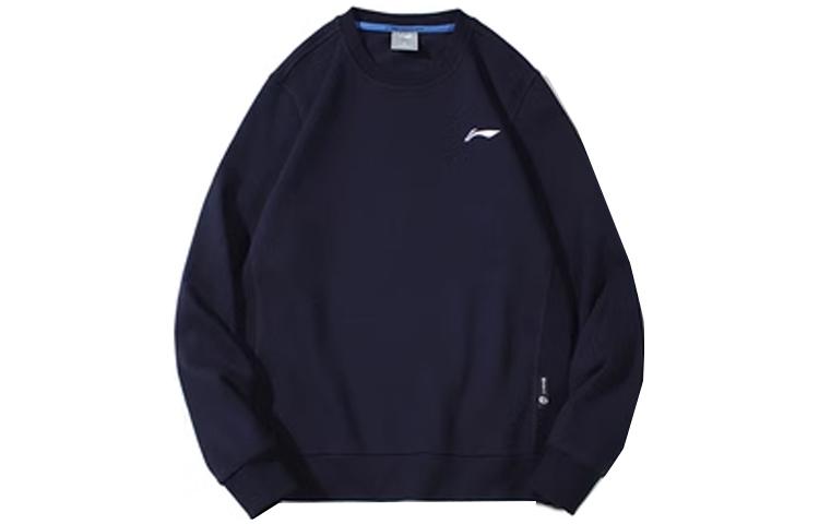 Li-Ning Unisex Pullover Sweatshirt Pure Color Logo - Black AWDQA01-1
