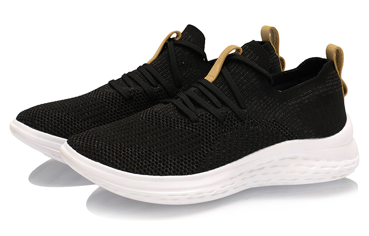 Lookbook Li-Ning Urban Knit Lage Sneakers Hardlopen ''Zwart Wit'' AGGP017-1