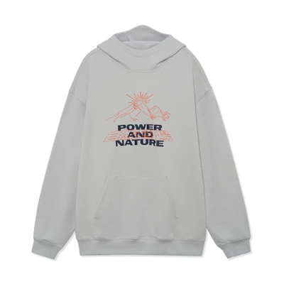 Li-Ning Urban Outdoor Reflective Print Loose Hoodie Men’s Micro Crystal Gray AWDRF25-2