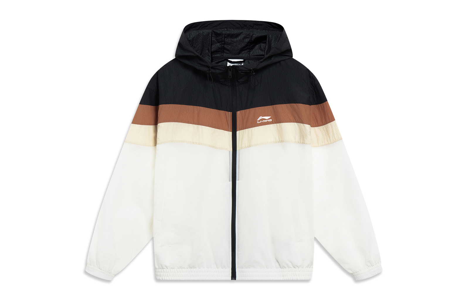 Li-Ning UV Protection Quick-Dry Colorblock Sports Jacket Off-White AFDT165-1