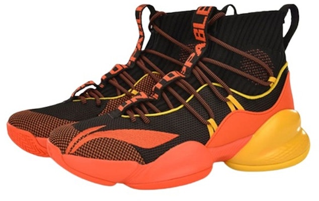 리닝 V 플레이오프 하이탑 블랙/오렌지 ABAP023-6 Lookbook 리닝 V 플레이오프 하이탑 블랙/오렌지 ABAP023-6