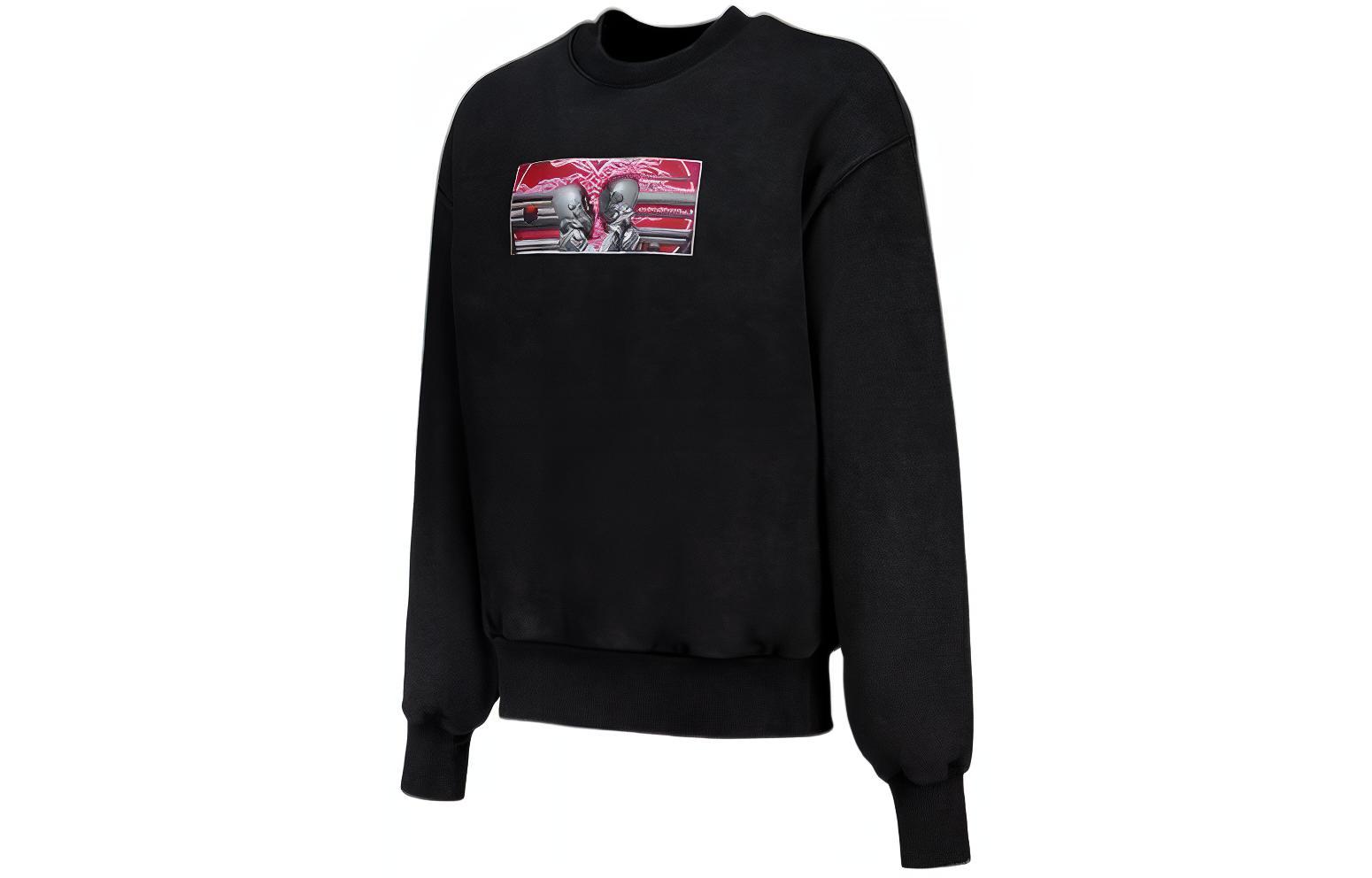 Li-Ning Valentine Series Graphic Pullover Hoodie Unisex Black AWDT233-3