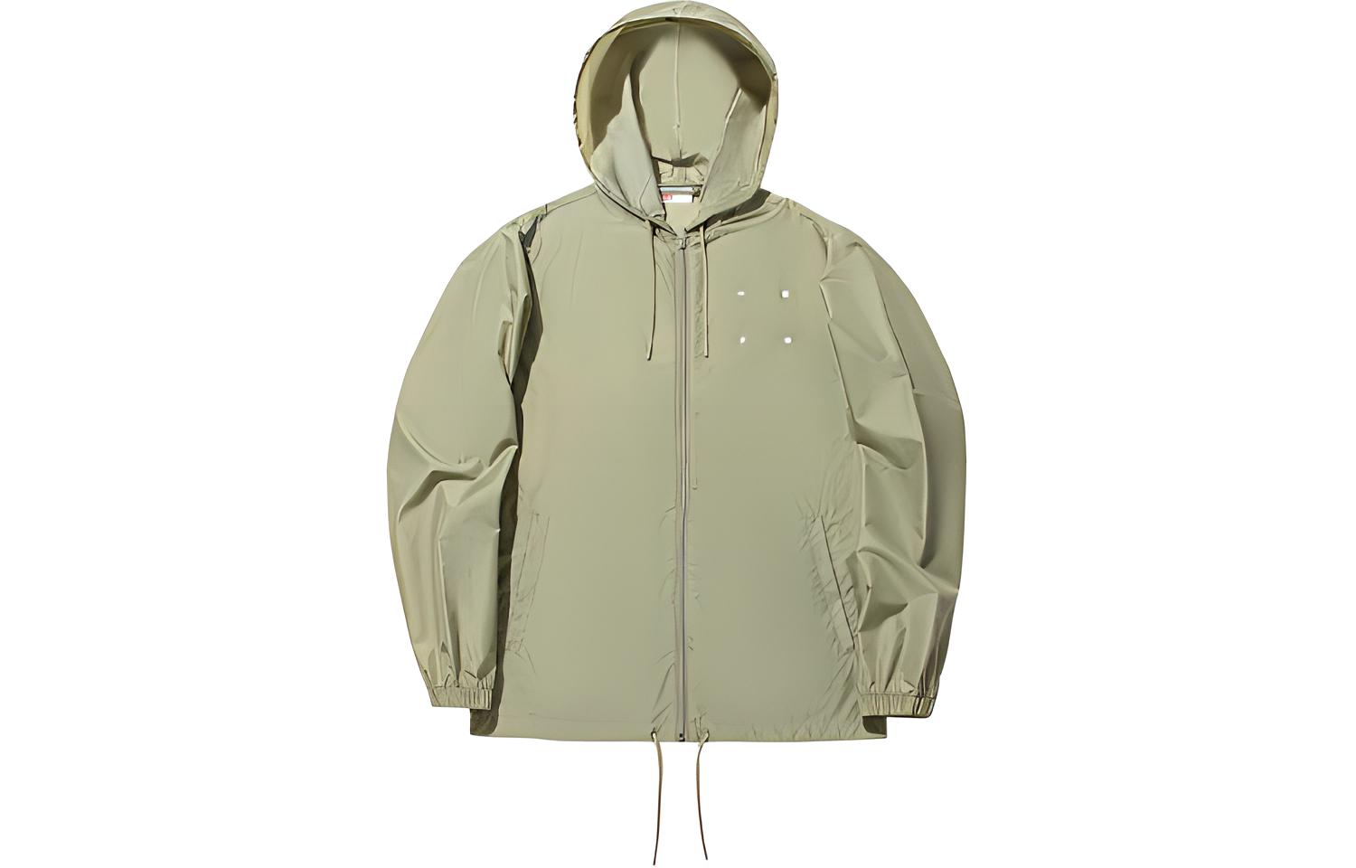 Li-Ning VITAL Embroidered Hooded Loose Jacket Unisex - Agarwood Green AFDU259-5