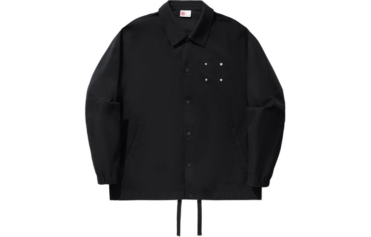 Li-Ning Vital Series Black Casual Loose Fit Jacket Unisex with Solid Color Design AFDU261-3