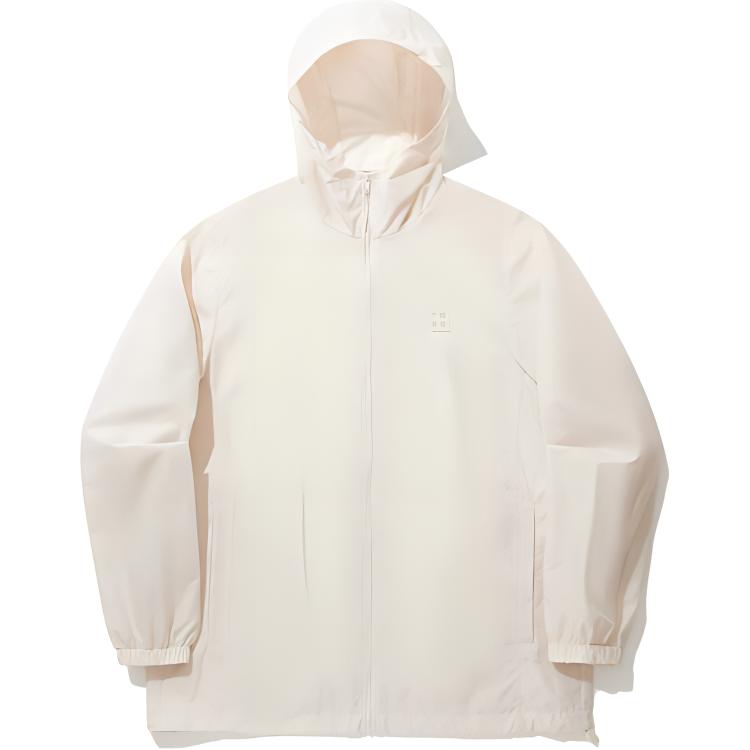Li-Ning Vital Series Unisex Casual Loose Pearl White Windbreaker Jacket AFDUA61-1