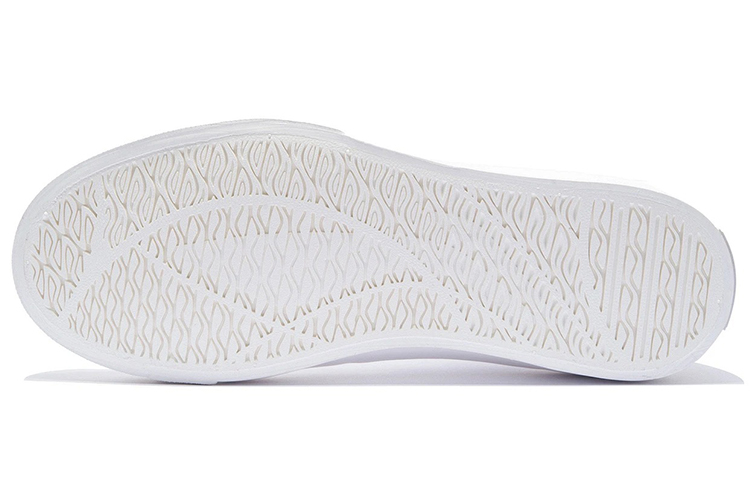 Shop LiNing李寧 日進斗金系列 VULC Hi 舒適軟彈加絨 耐磨輕便 高幫 板鞋 男款 白色