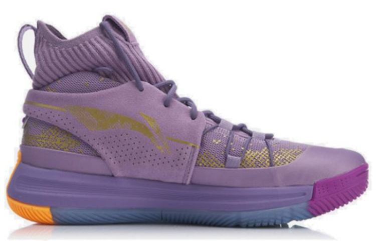 Order LiNing李寧 937 減震防滑耐磨 高筒 籃球鞋 紫色