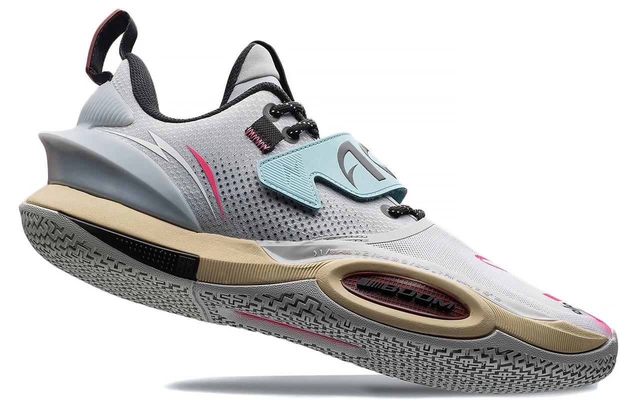 Shop LiNing李寧 全城10 V2 韋德Dreamer系列 "10%" 防滑耐磨回彈 低筒 籃球鞋 白色