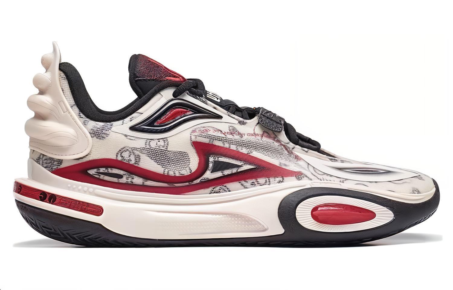 Order Li-Ning Wade All City 11 V2 'Beige Negro Rojo' ABPT051-1