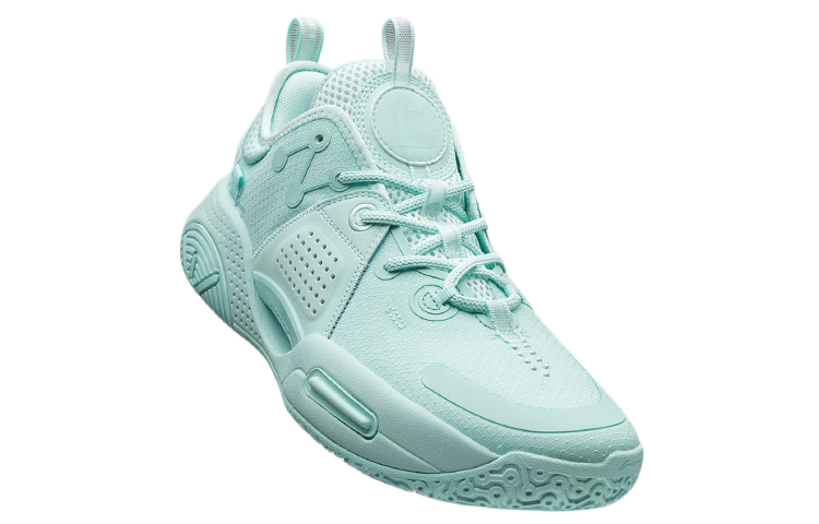 Shop LiNing李寧 全城9 V1.5 冷血 回彈減震 中筒 實戰籃球鞋 男款 綠色