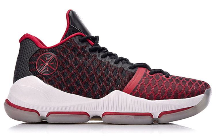 Order 李寧 ウェイド Fission 3 "赤黒" ABAN011-1