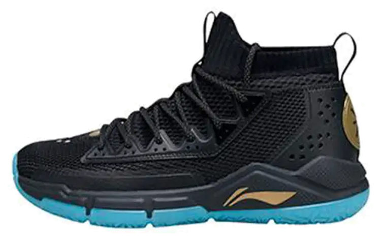 Li-Ning Wade Fission 5 Mid 'Black Gold' ABAP027-1
